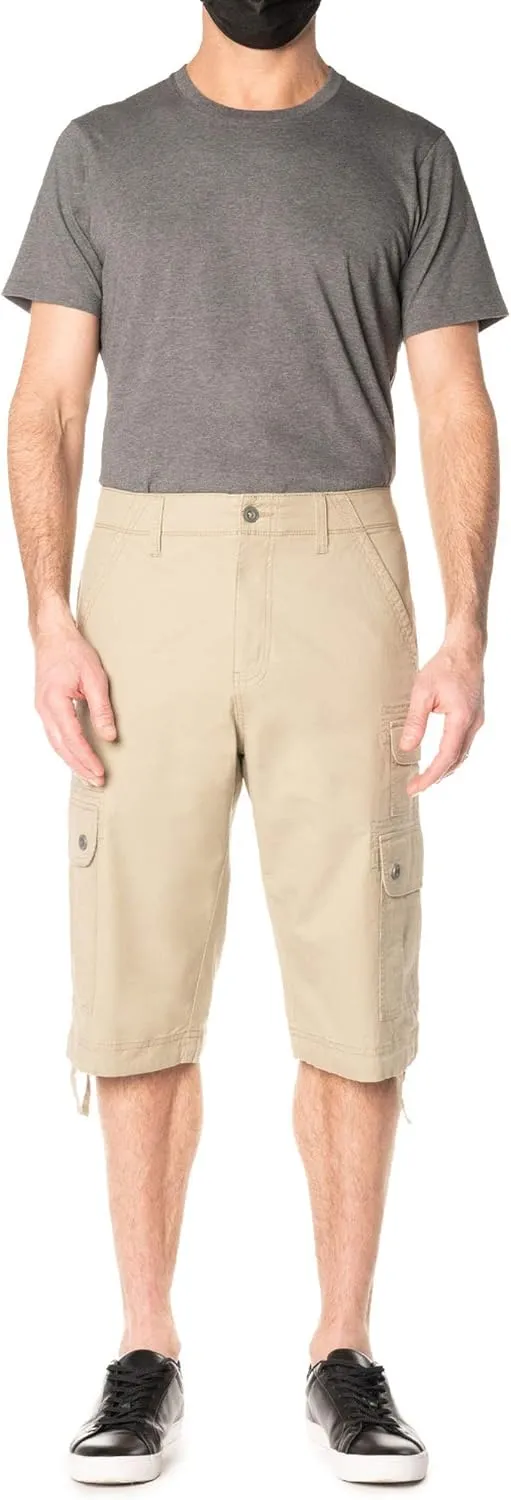 Men's Below The Knee Messenger Cargo Shorts