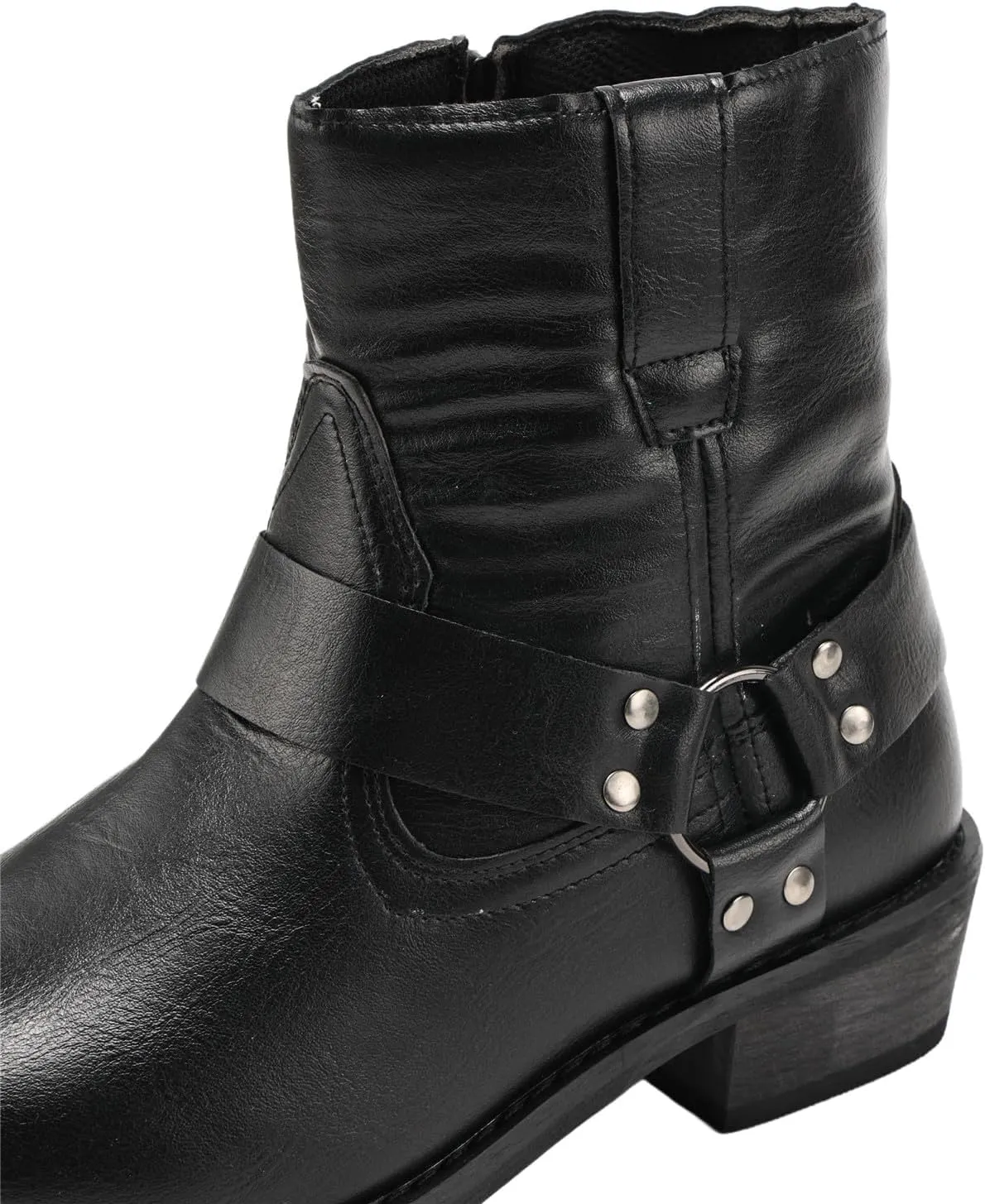 Mens Belt Buckle Medieval Boots Leather Lace-up Cosplay Vintage Ankle Boot for Party