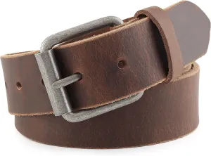 Men's Casual Full Grain Classic Leather Dress Belt For Jeans,1.5" Wide, USA