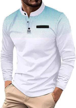 Men's Clothing Autumn Thin Double Layer V Neck Long Sleeve T Shirt Fashion Casual Cotton Round Neck Base Fit