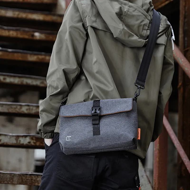 Men's Crossbody KAKA Casual Fashion Messenger Bag Men Oxford Waterproof Man Crossbody Bag for Short Trip Shoulder Bags Men Business Travel bag (black)