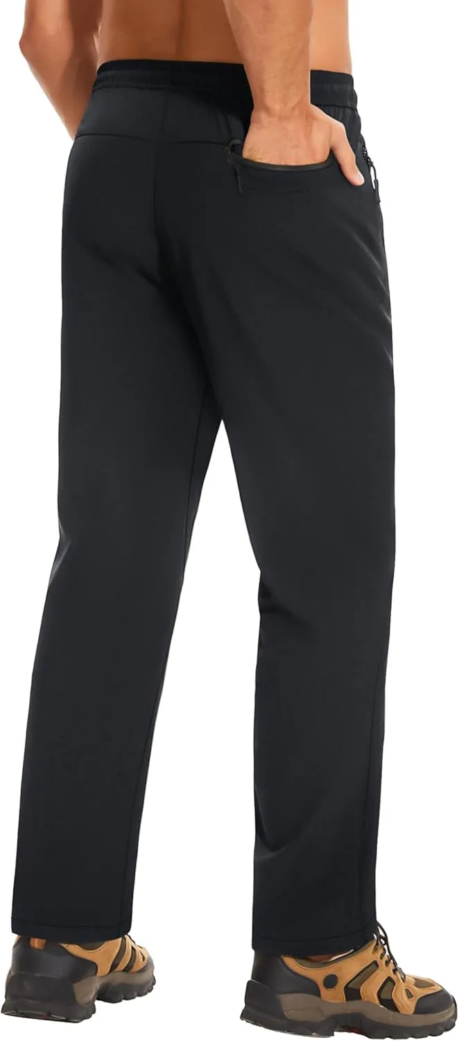 Men's Lightweight Hiking Pants Travel Quick Dry Waterproof Athletic Joggers Pants Walkout Sweatpants with Pockets