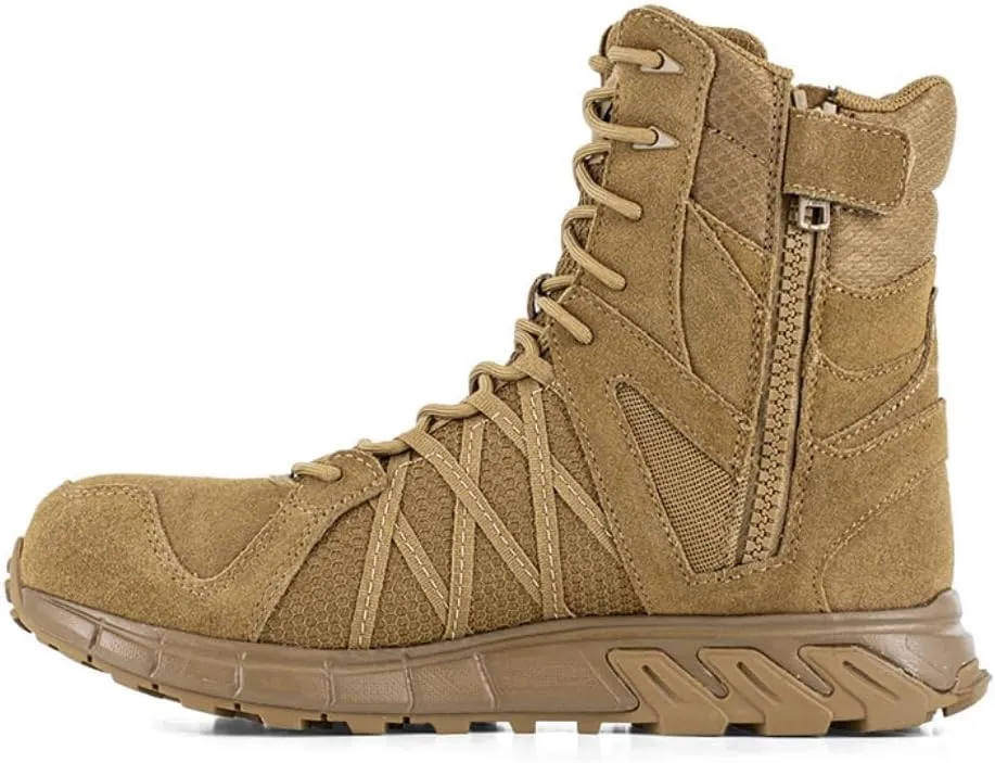 Men's Rb3462 8" Tactical Boot with Side Zipper Coyote Military