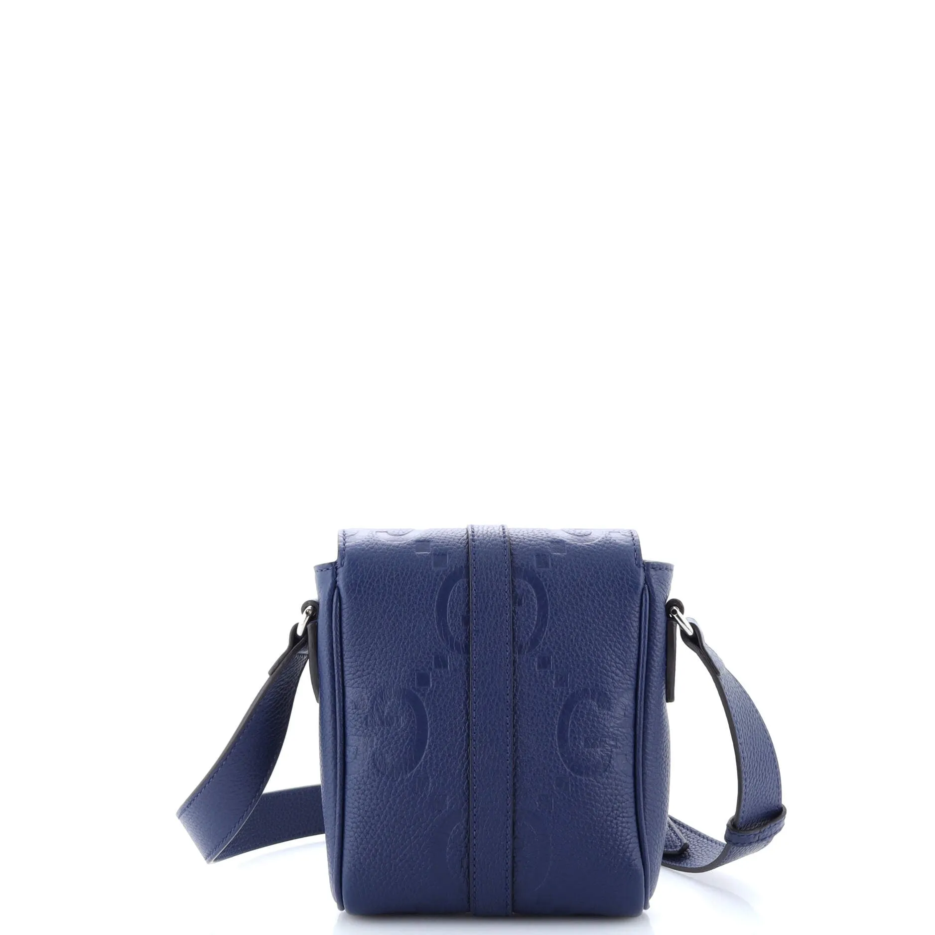 Messenger Bag Jumbo GG Embossed Leather Small