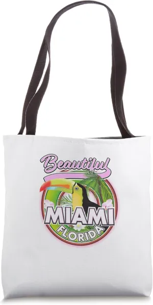 Miami Florida Travel logo Tote Bag