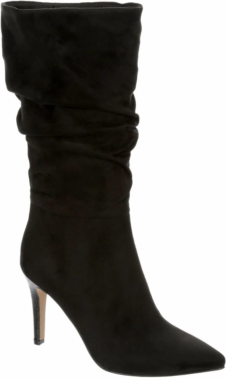 Michael By Michael Shannon Iris - Women's Mid Calf Slouchy Stiletto Dress Boots
