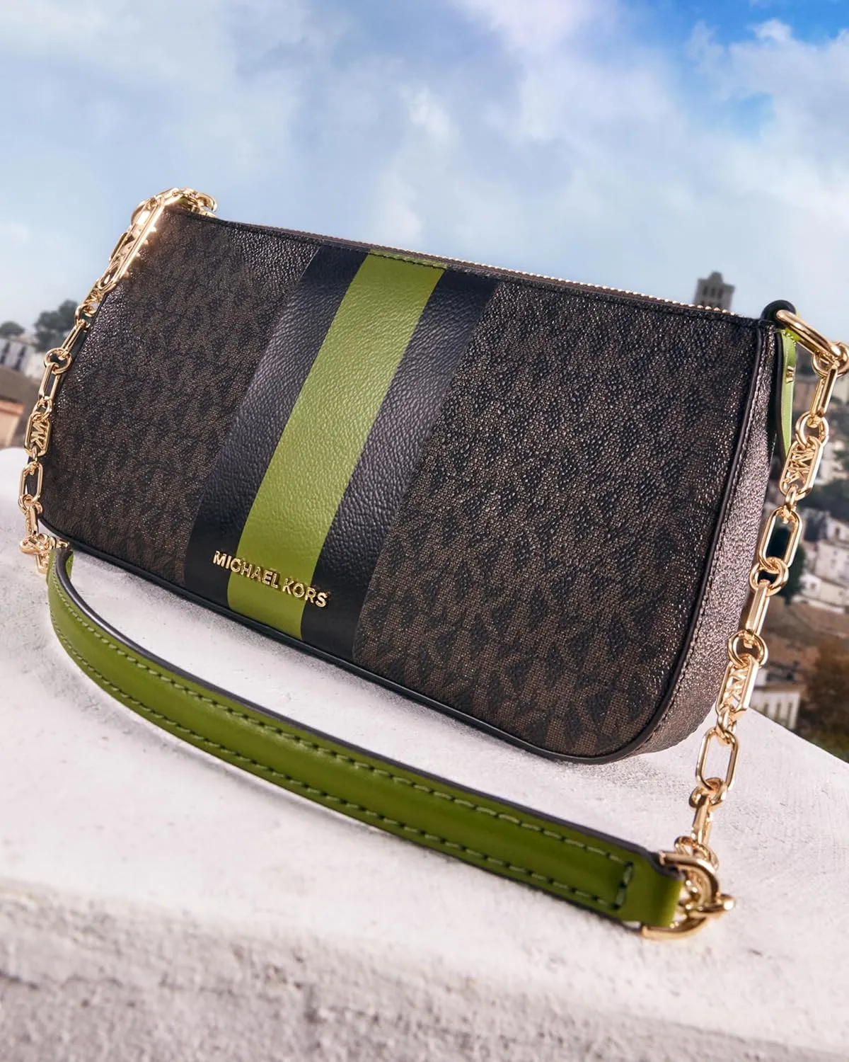 Michael Kors Empire Medium Chain Pouchette