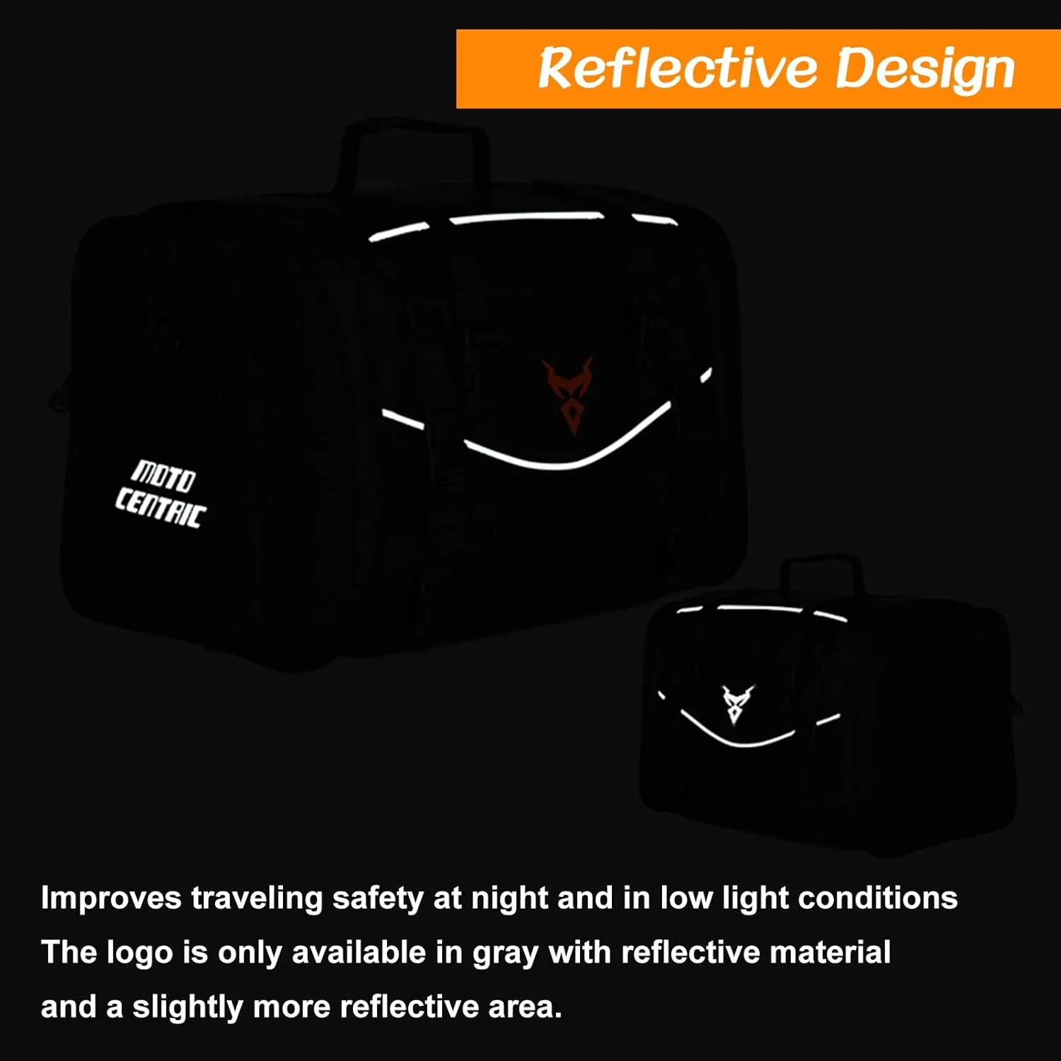 MIGHTYDUTY Motorcycle Tail Bag Expandable Large Capacity 45-60L Motorcycle Luggage Bag Waterproof 1200D Oxford Fabric Multifunctional Motorcycle Bag For Back Seat M