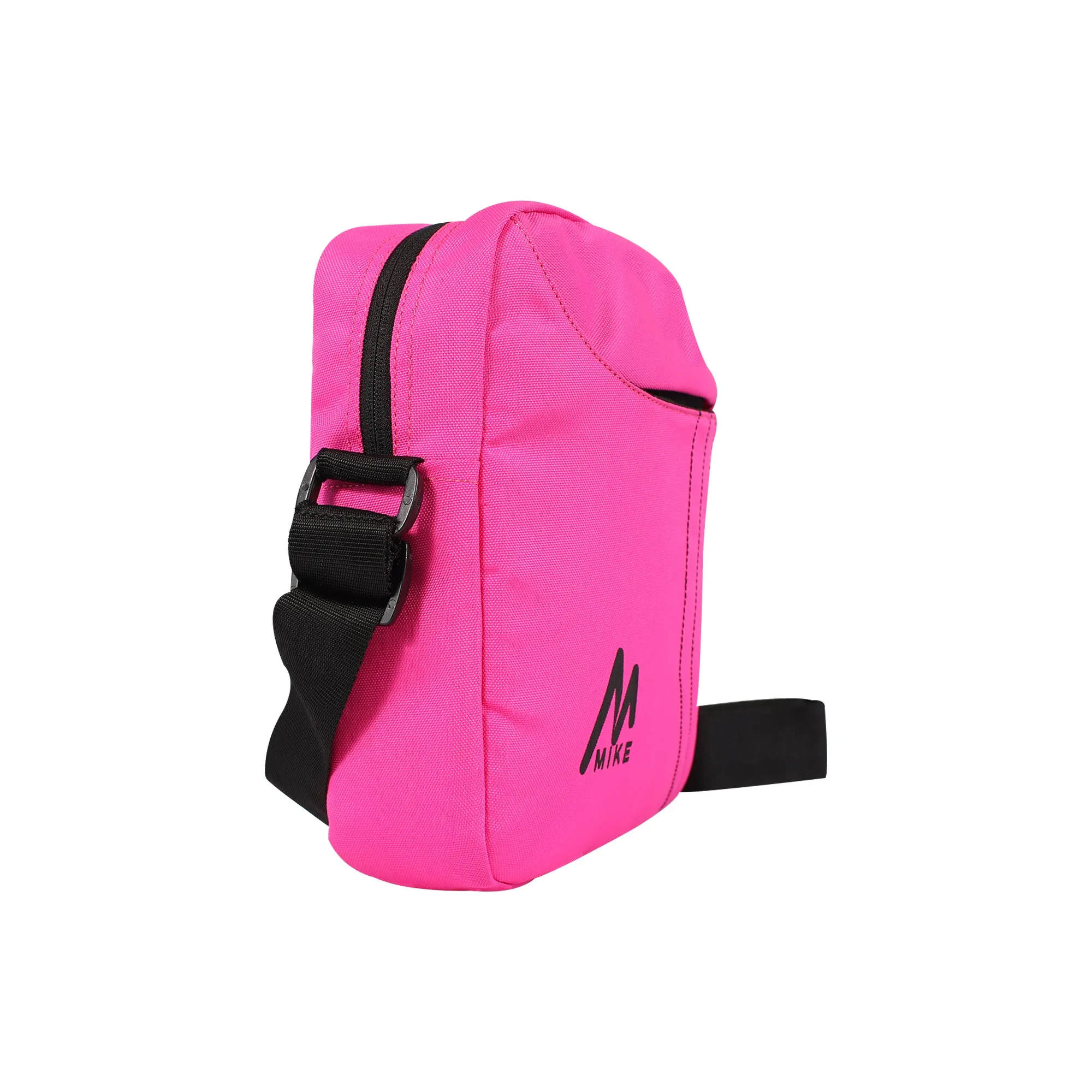 Mike Solid Messenger Bag - Dark Pink