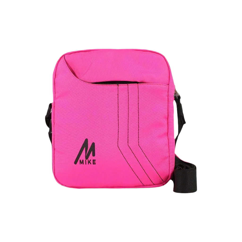 Mike Solid Messenger Bag - Dark Pink