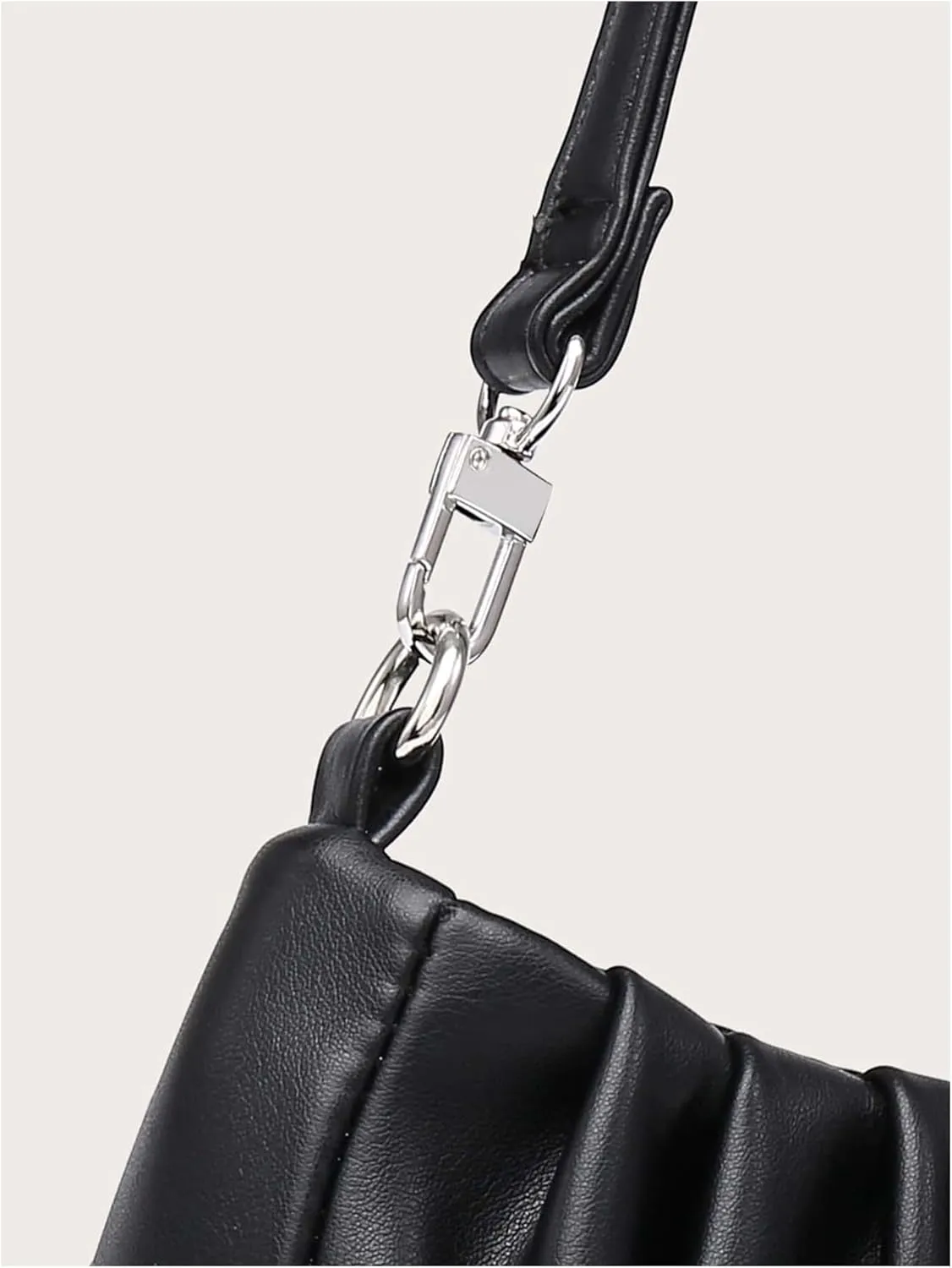 Milumia Women's Shoulder Bag Retro Ruched Top Handle Clutch Handbags