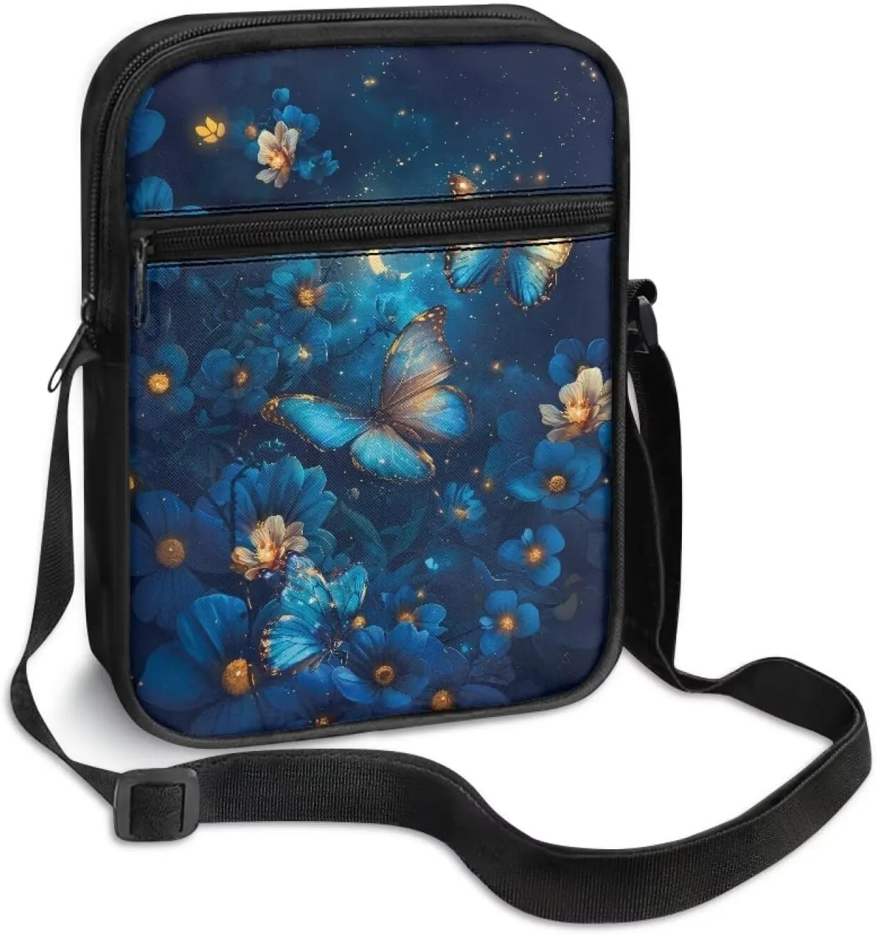 Mini Messenger Bag Small Crossbody Bags for Women Men Sling Bag Satchel Bag with Adjustable Strap and Pockets