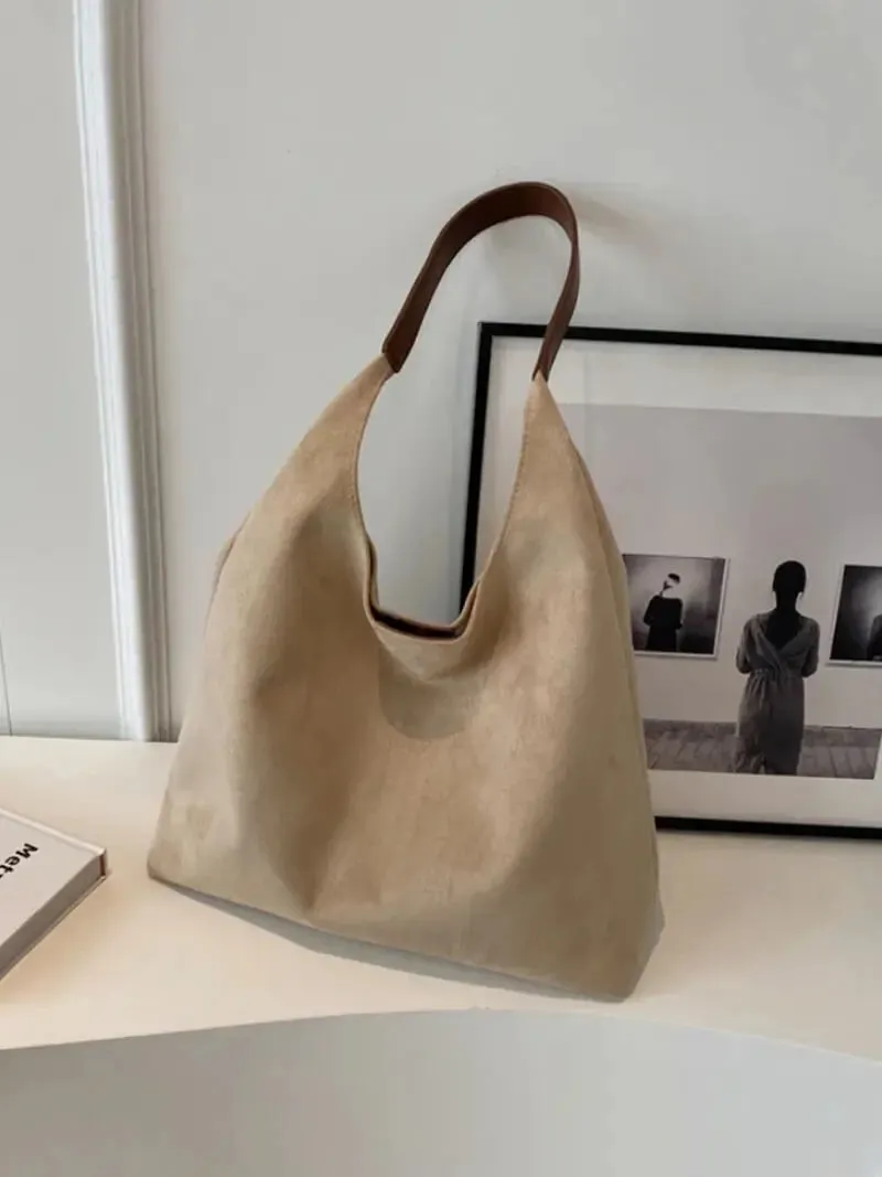 Minimalist Suede Hobo Bag – Effortlessly Chic