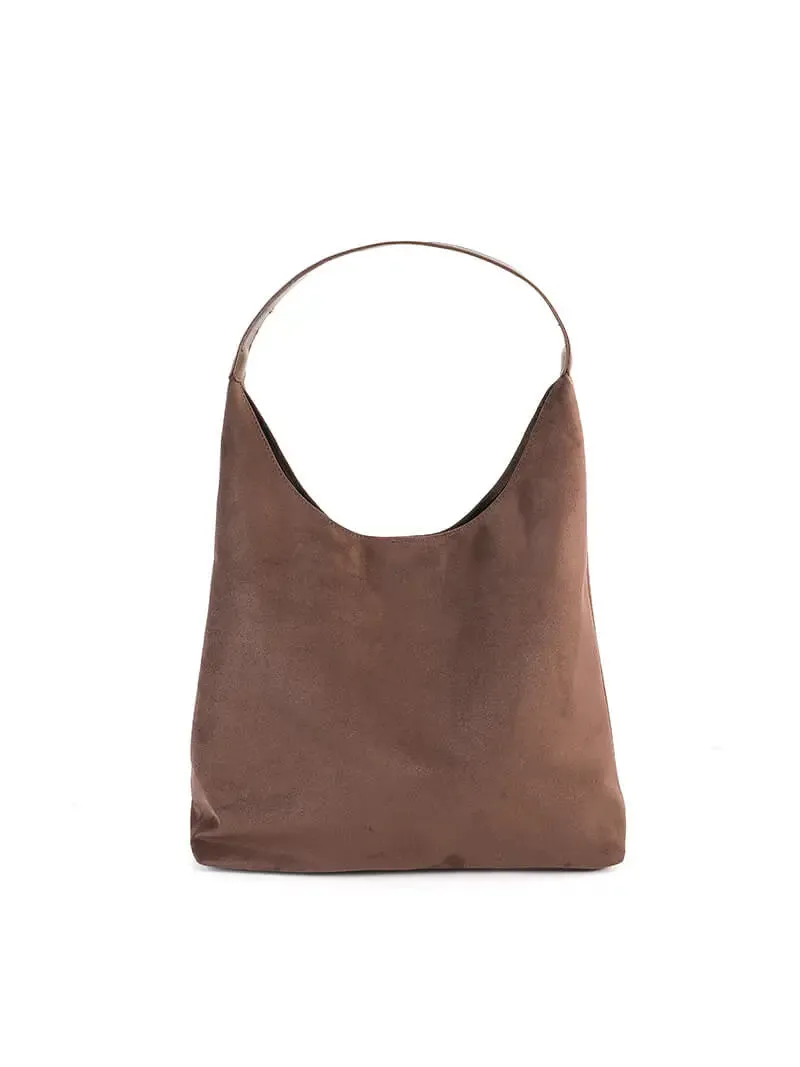 Minimalist Suede Hobo Bag – Effortlessly Chic