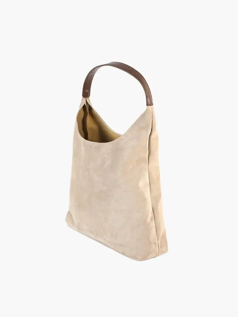 Minimalist Suede Hobo Bag – Effortlessly Chic