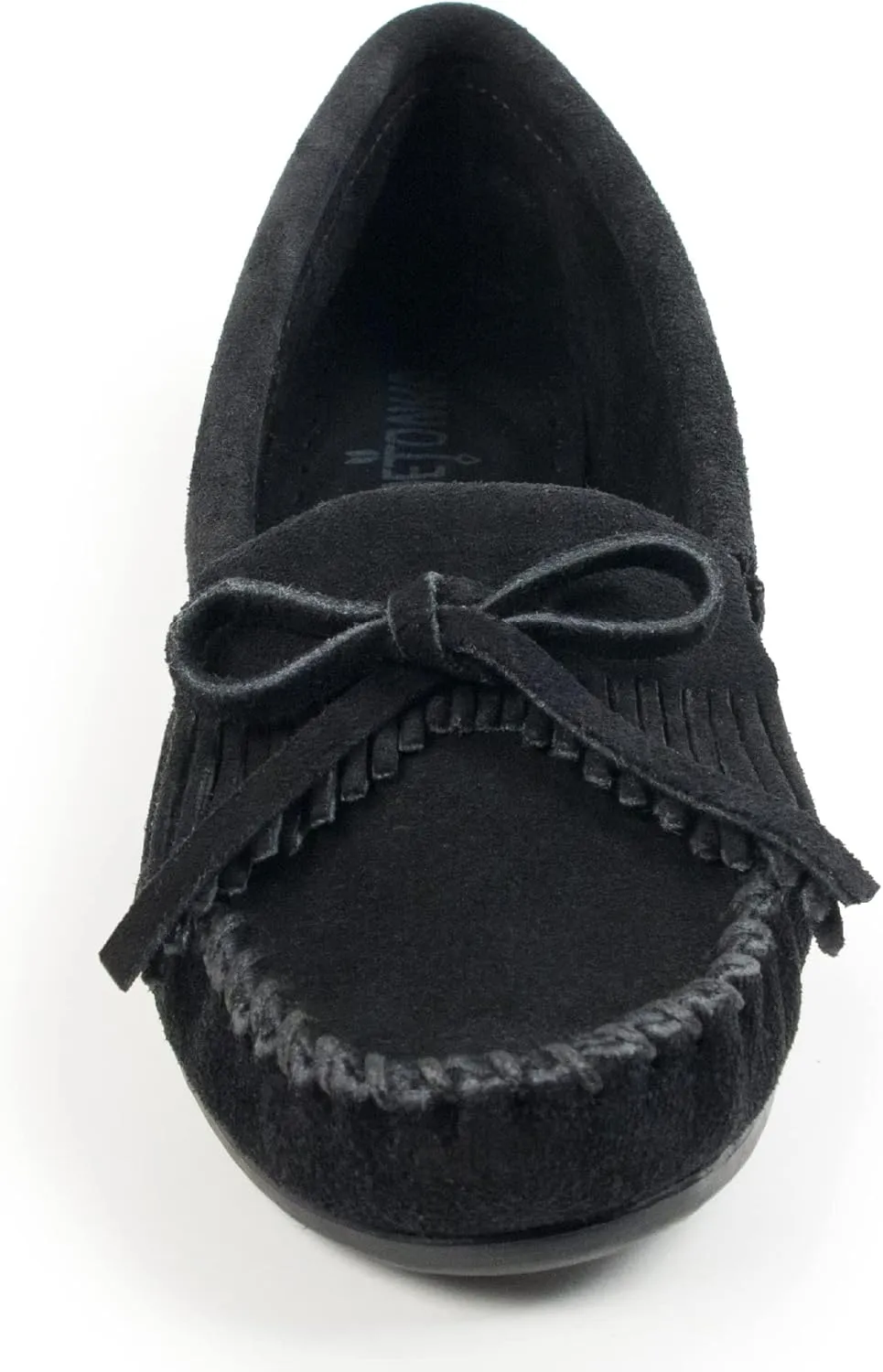 Minnetonka Women's Kilty Suede Hardsole Moccasin