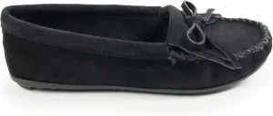 Minnetonka Women's Kilty Suede Hardsole Moccasin
