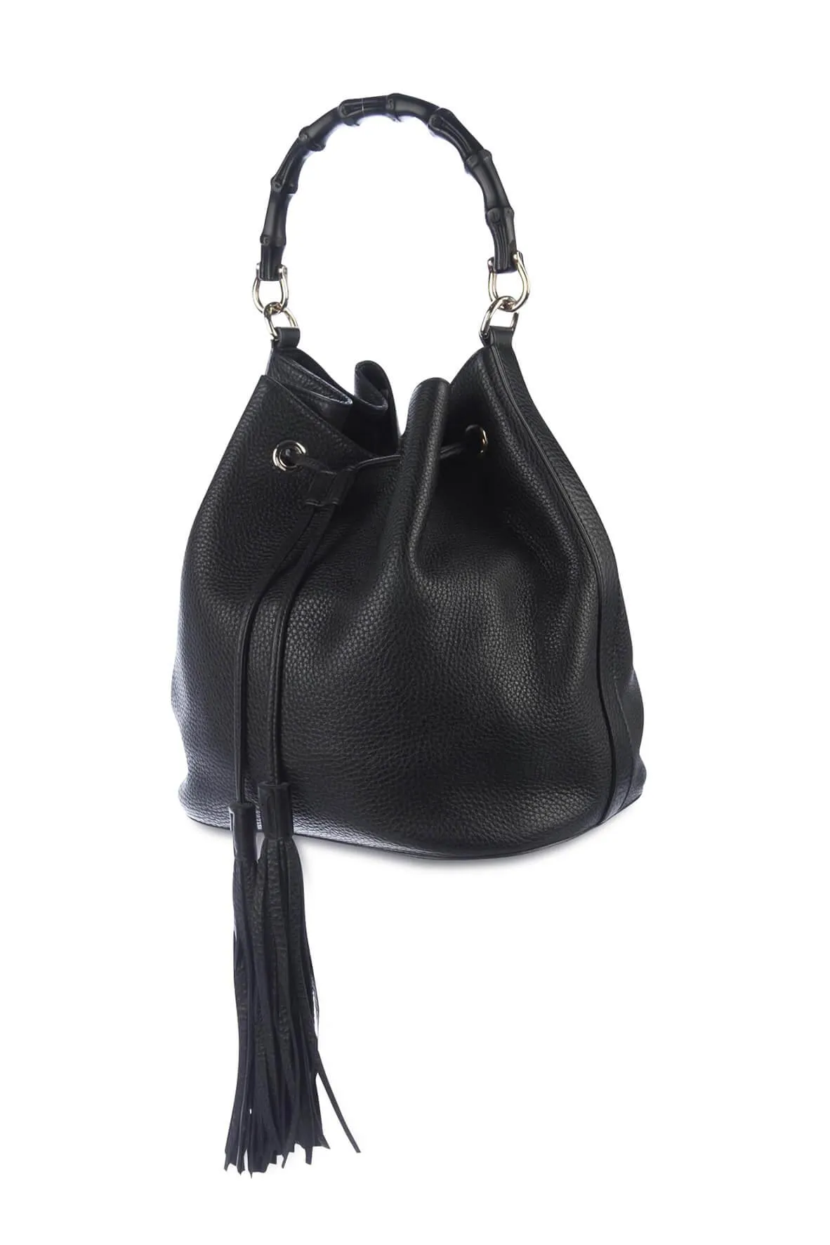 Miss Bamboo Bucket Bag Black
