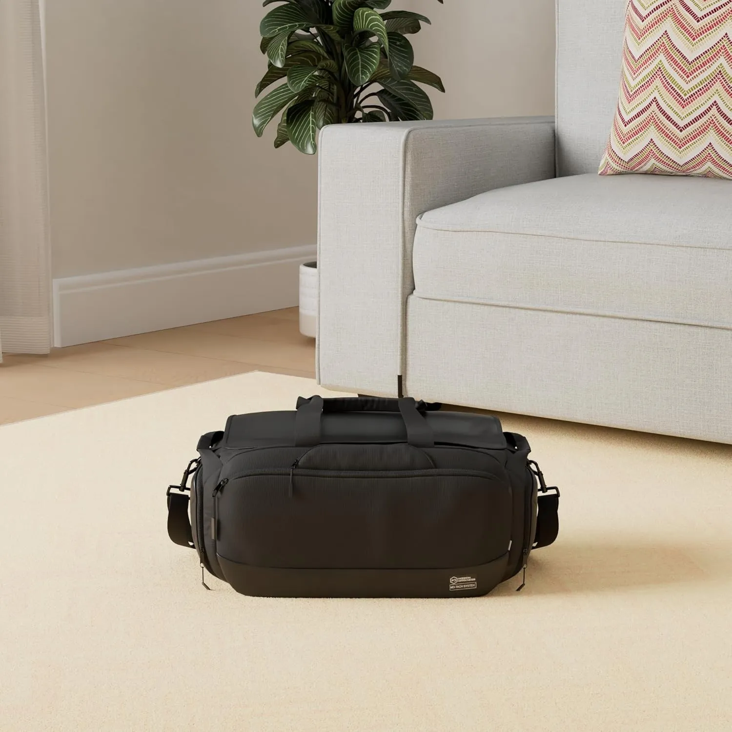 Mission Darkness Disconnect Faraday Duffel Bag   4 Detachable Faraday Pockets // Military-Grade RF Shielding for Large Electronics & Mobile Devices // Travel Protection Signal Isolation Data Privacy
