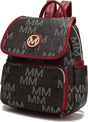 MKF Backpack Purse for Women Vegan Leather Top-Handle Ladies Fashion Travel Pocketbook Bag – Daypack