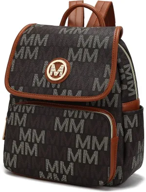 MKF Backpack Purse for Women Vegan Leather Top-Handle Ladies Fashion Travel Pocketbook Bag – Daypack