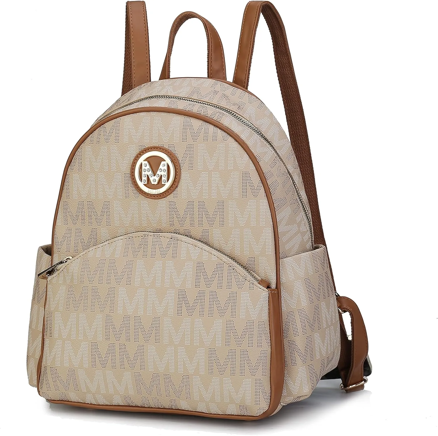 MKF Collection Backpack for Women, Signature Vegan Leather Top-Handle Carry on Backpack Female Travel bag
