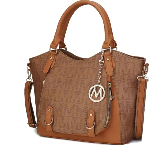 MKF Collection Shoulder Bag for Women, PU Leather Pocketbook Top-Handle Crossbody Purse Tote Satchel Handbag By Mia K
