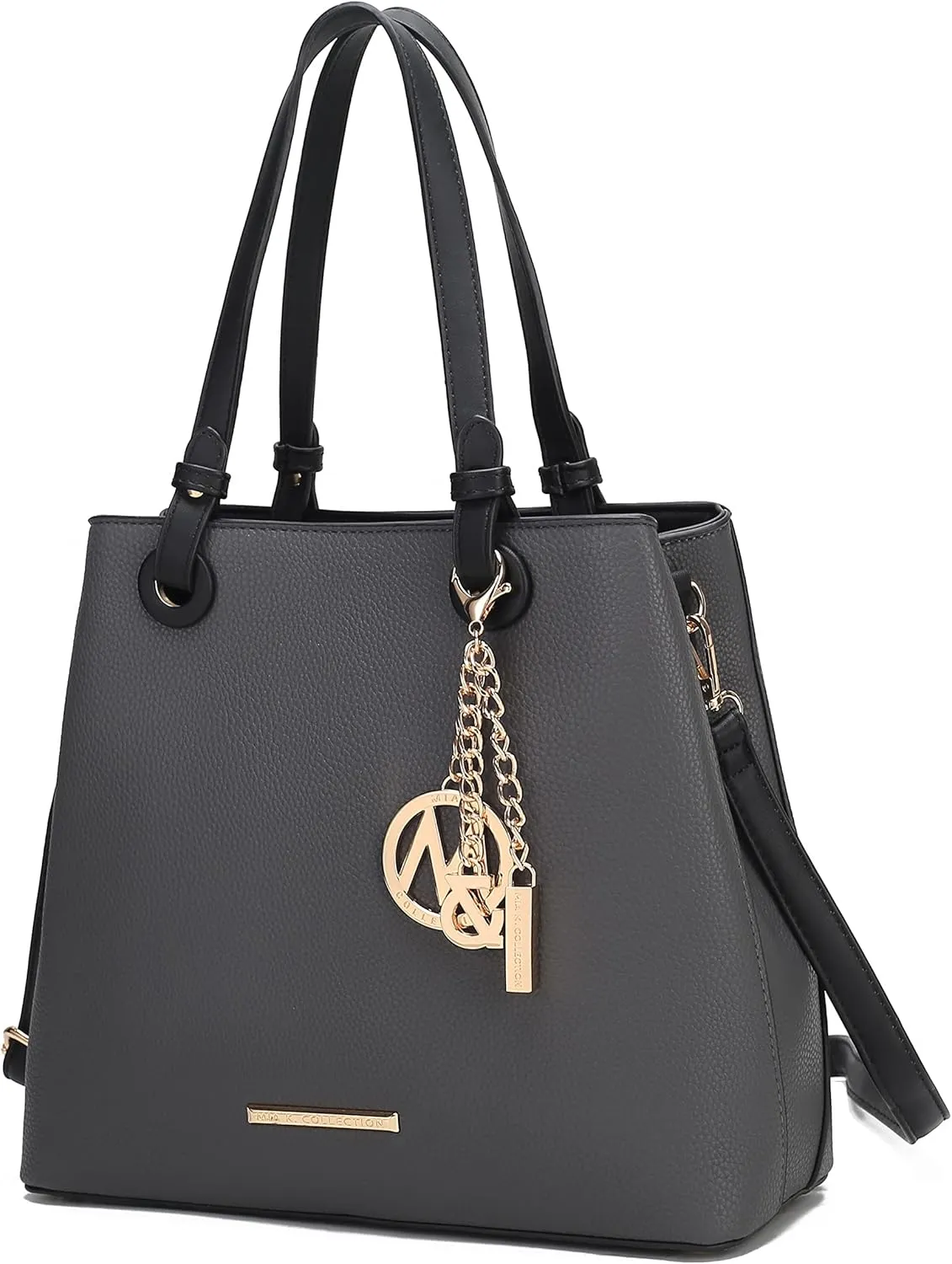 MKF Collection Tote Bag for Women, Vegan Leather Top-Handle Handbag Crossover Purse
