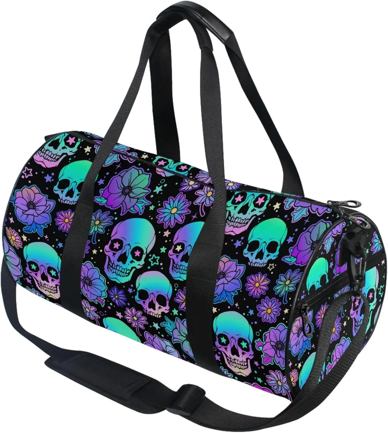 MNSRUU Duffel Bags Funny Skulls Sports Gym Bag Travel Luggage Overnight Bags for Men Women Duffel Bags for Traveling