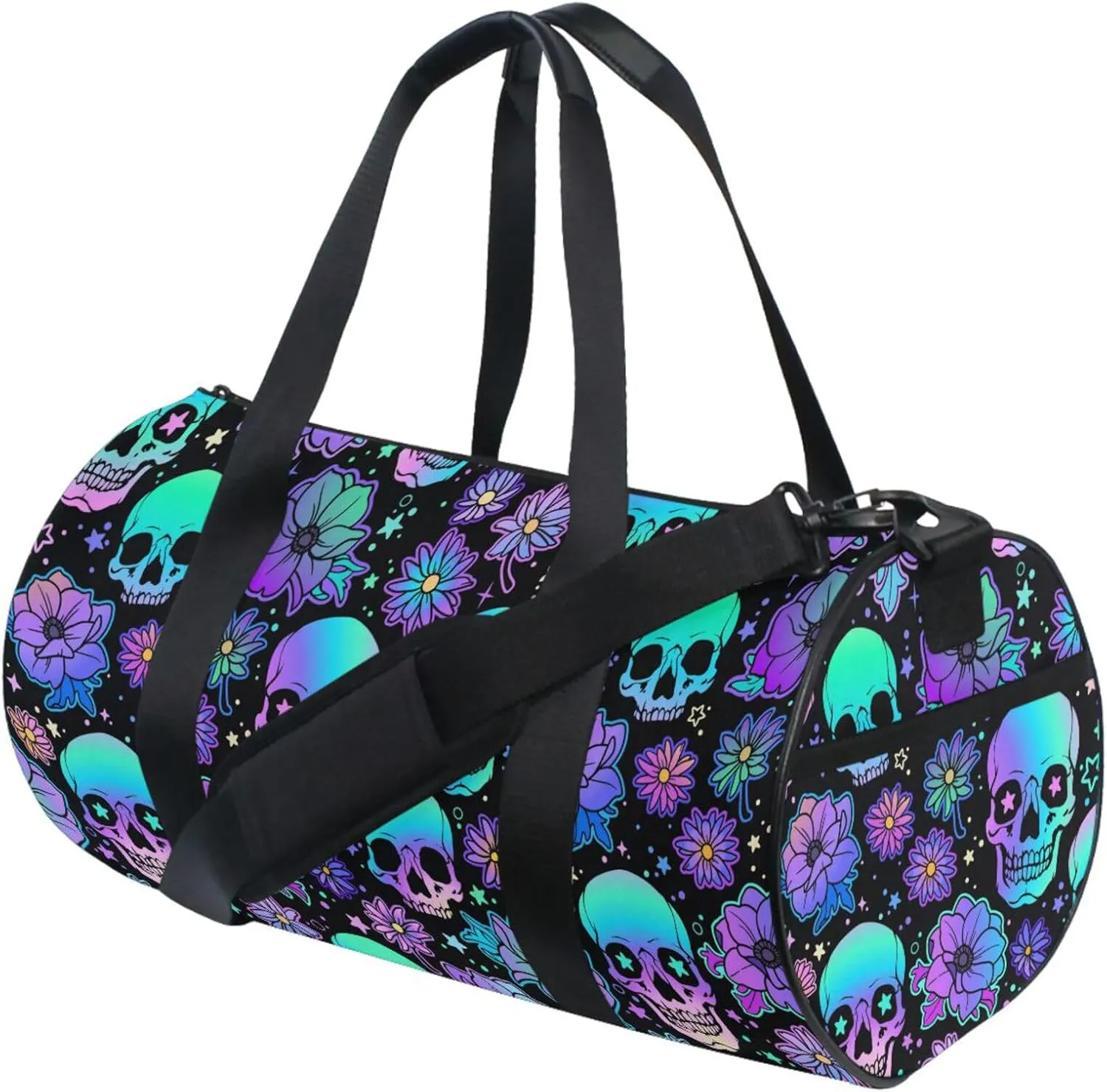 MNSRUU Duffel Bags Funny Skulls Sports Gym Bag Travel Luggage Overnight Bags for Men Women Duffel Bags for Traveling