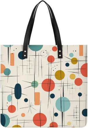 Modern Mid Century Large Leather Handbags Women Fashion Handbag Multifunctional Travel Bag It Is A Great Gift for Mothers, Teachers, Friends, Bridesmaids