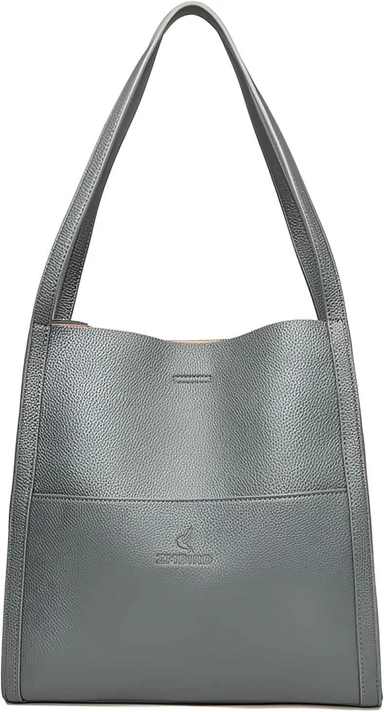 Mokcoliy]【Stylish Mom Bag Women's Oversized Shoulder Tote - Water- PU Organizer with Multiple Pockets, Fashionable Diaper Bag for Daily Use & Weekend Outings
