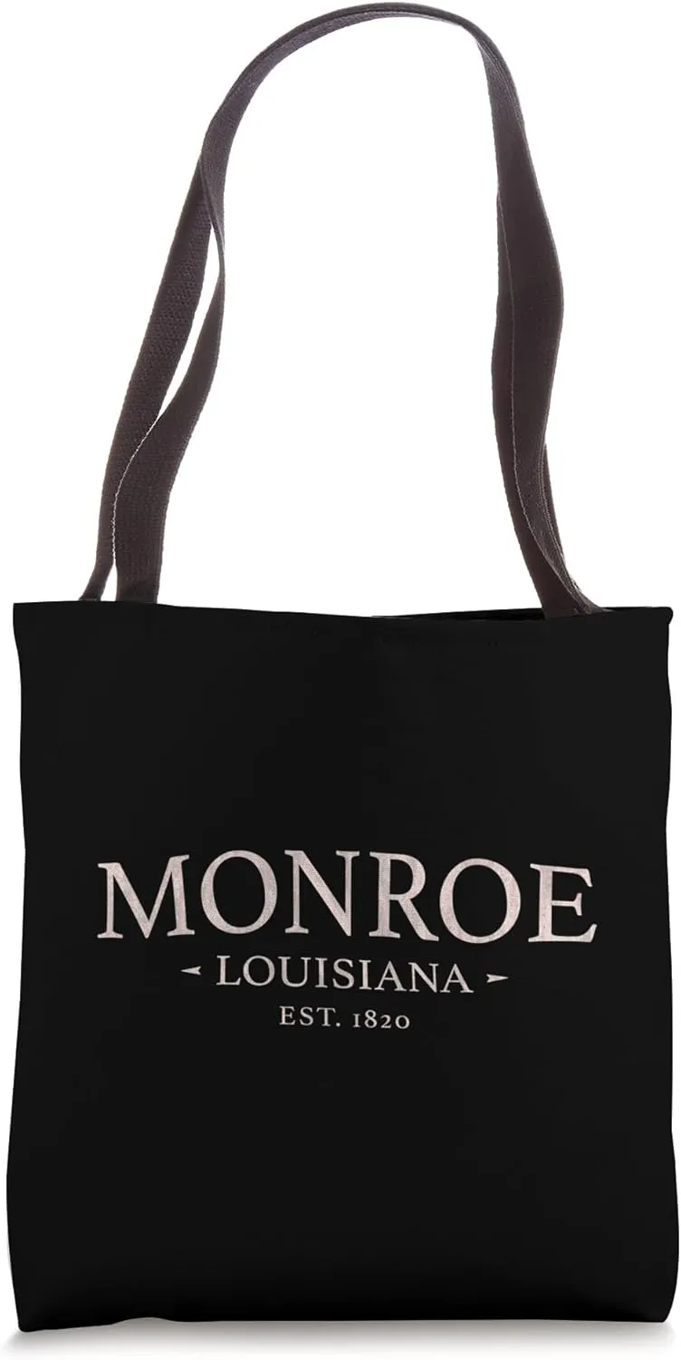 Monroe Louisiana - Simple Monroe LA Tote Bag