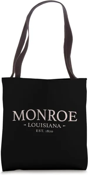 Monroe Louisiana - Simple Monroe LA Tote Bag