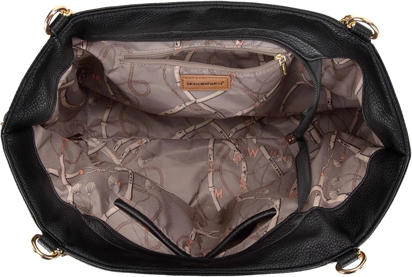 Montana West Large Tote Bag for Women Oversized Shoulder Purses with Chain Handbags