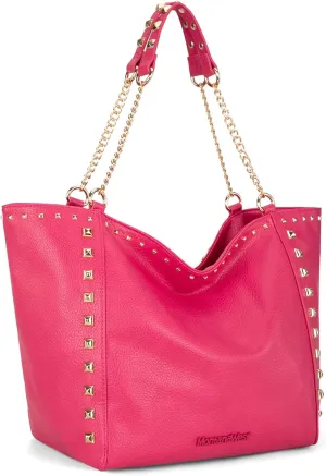 Montana West Large Tote Bag for Women Oversized Shoulder Purses with Chain Handbags
