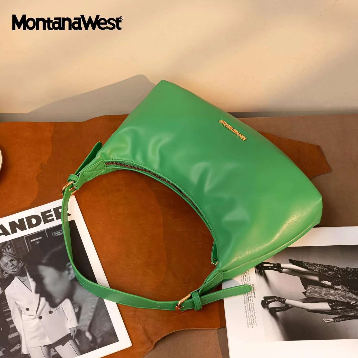 Montana West MEDIUM Shoulder Purses for Women Crescent Hobo Bags Trendy Purses