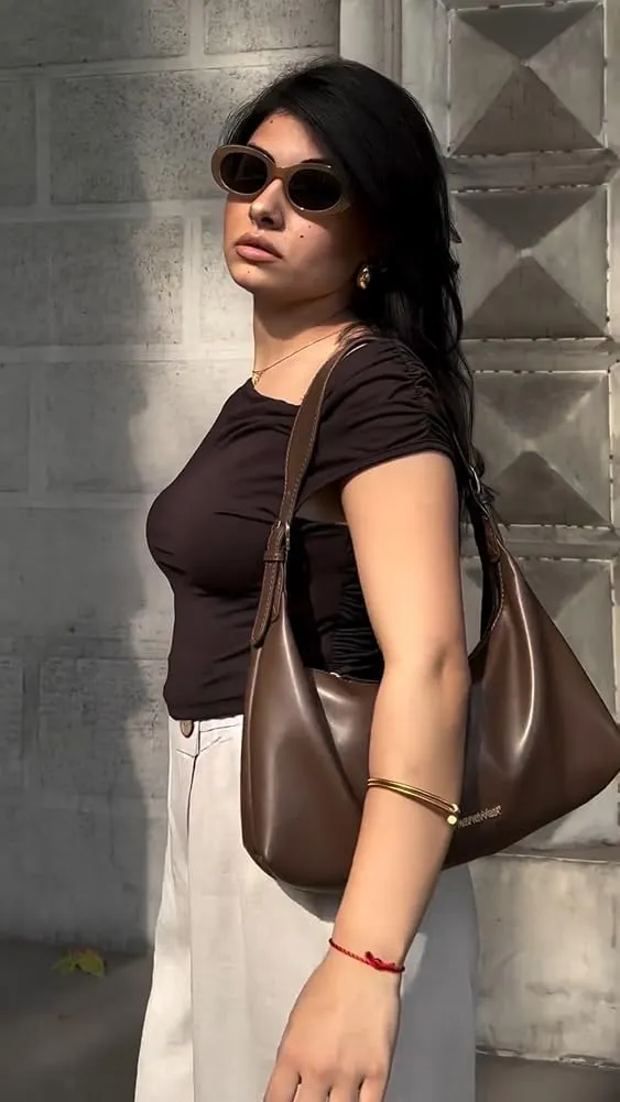 Montana West MEDIUM Shoulder Purses for Women Crescent Hobo Bags Trendy Purses