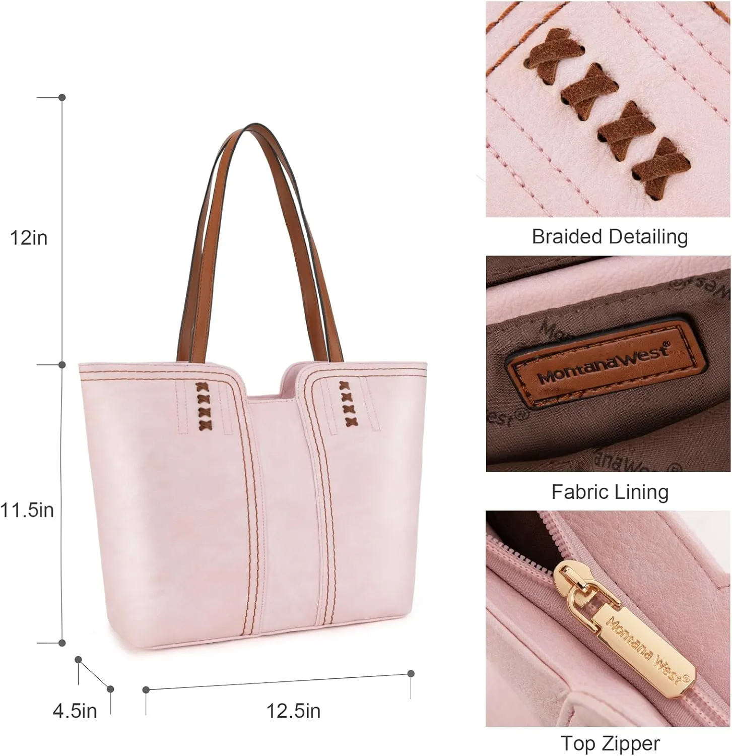 Montana West Tote Bag for Women Top Handle Satchel Purse