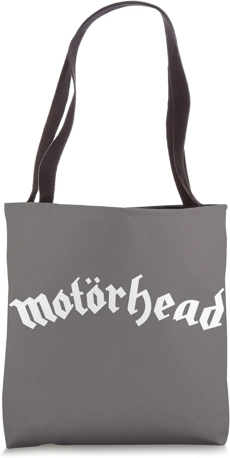 Motörhead – White Logo On Asphalt Tote Bag