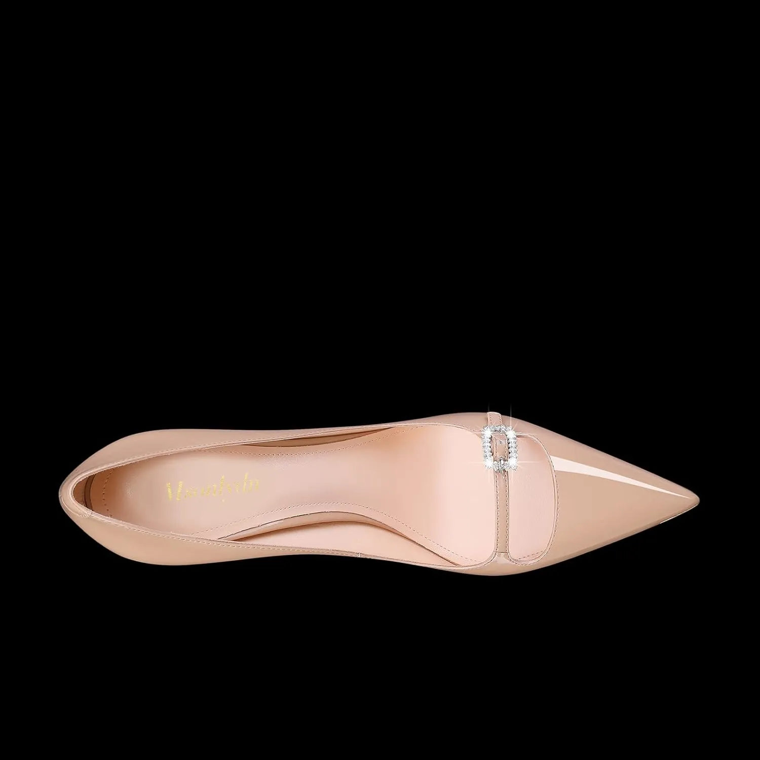 MSONLYDN Patent Heels Casual Women Leather Heels and Pumps Stiletto High Heels Pumps Comfortable Sexy for Wedding Shoes 4 inch