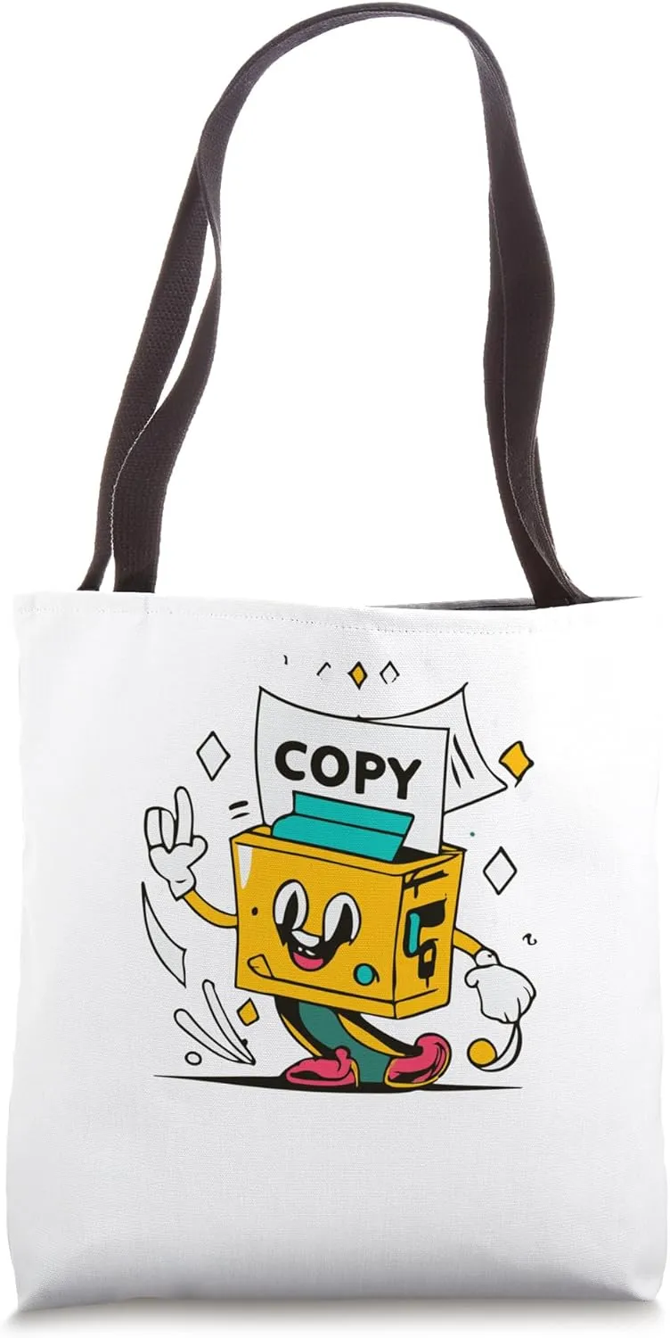 Multipurpose Copy Printer Paper Cute Logo Character Tote Bag