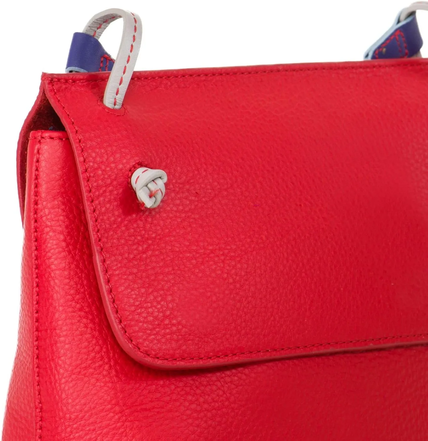 mywalit Rio Flapover Handbag - Leather, Adjustable Strap, Slip Pockets, Zip Pocket, Fits a Kindle