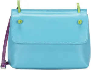 mywalit Rio Flapover Handbag - Leather, Adjustable Strap, Slip Pockets, Zip Pocket, Fits a Kindle