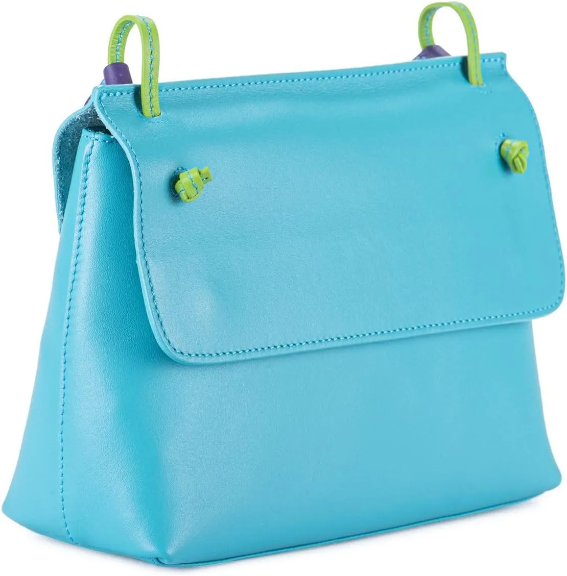 mywalit Rio Flapover Handbag - Leather, Adjustable Strap, Slip Pockets, Zip Pocket, Fits a Kindle