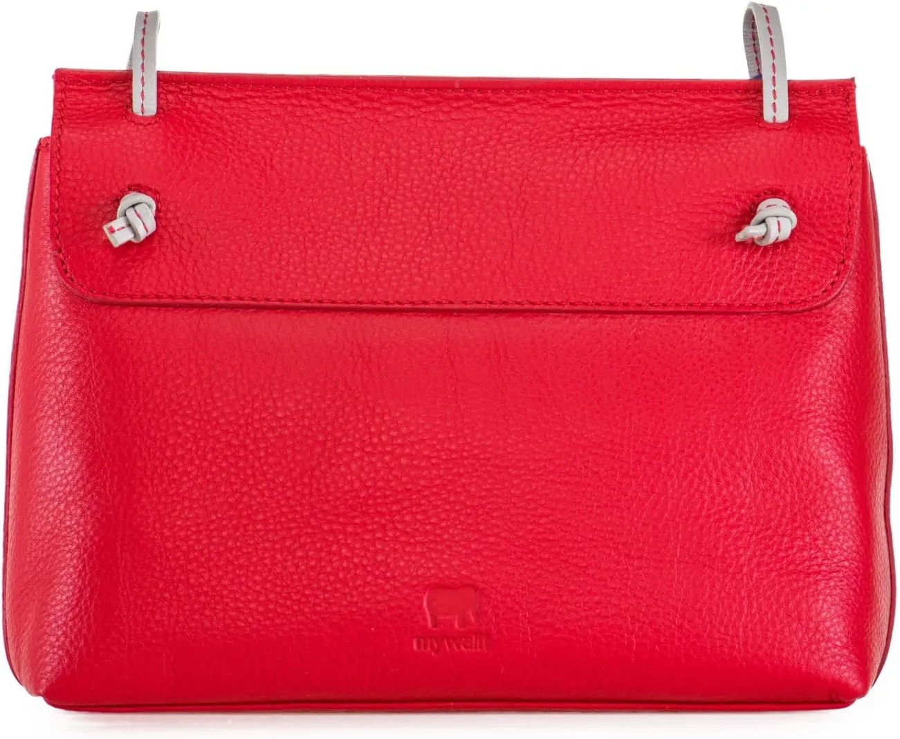 mywalit Rio Flapover Handbag - Leather, Adjustable Strap, Slip Pockets, Zip Pocket, Fits a Kindle