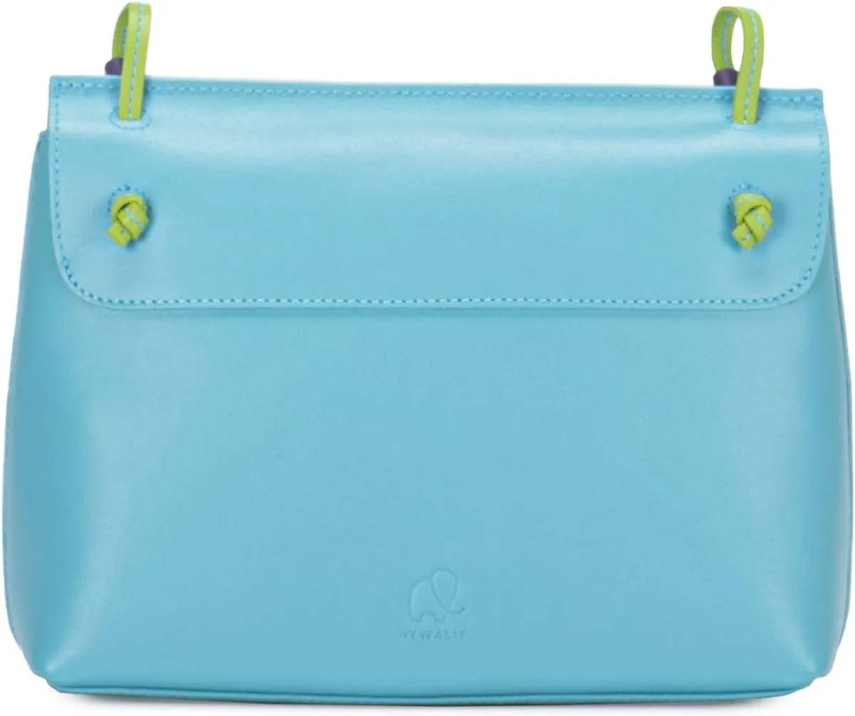 mywalit Rio Flapover Handbag - Leather, Adjustable Strap, Slip Pockets, Zip Pocket, Fits a Kindle