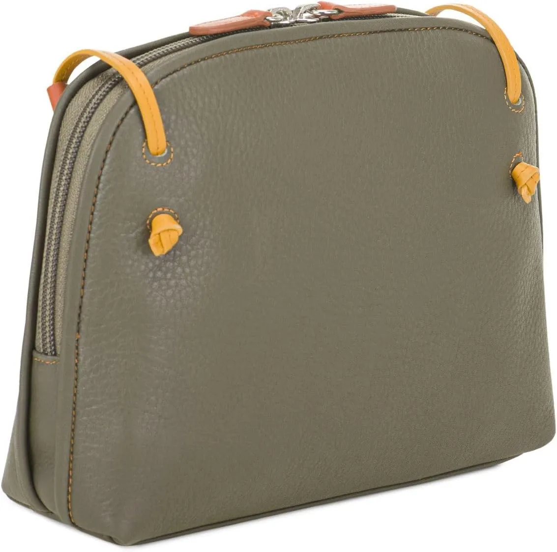 mywalit Rio Small Zip Top Handbag - Leather, Adjustable Strap, Slip Pockets, Zip Pocket, Fits a Kindle