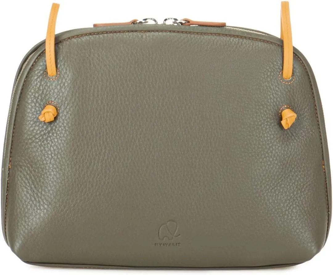 mywalit Rio Small Zip Top Handbag - Leather, Adjustable Strap, Slip Pockets, Zip Pocket, Fits a Kindle