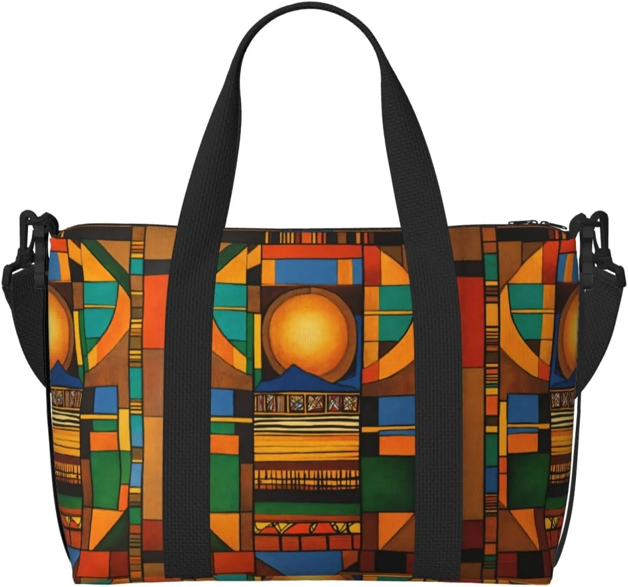 Native American Pattern Print Versatile Gym Sports Bag,Companion For Your Journeys And Fitness Routines